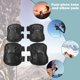 thumbnail image 5 of Juego de 4 rodilleras y coderas de nailon duradero para ciclismo, equipo de protección (negro) Hugtrwg Para Estrenar, 5 of 6