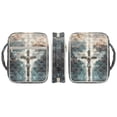 thumbnail image 3 of Xixirimido Cross & Jesus Print Bible Cover Case for Women, Quilted Bible Cover Bag with Handle, Bible Carrying Case Study Supplies Accessories for Men, 3 of 7