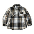 thumbnail image 2 of 1826 Sports Boy's Flannel Shackets with Sherpa Lining, 2 of 2