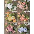 thumbnail image 4 of 1pc Plastic Artificial Flower Bouquet, Artificial Flower Bundle For Wedding, Home Decor, 4 of 5