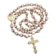 thumbnail image 1 of Collar con forma de rosario Nazareth Store Catholic con cuentas de cristal rosa, 1 of 7