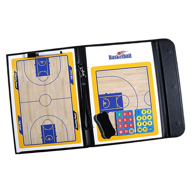 Tableros de entrenamiento, juego de estrategias con imanes de entrenamiento de orientación, borrables con rotulador Baloncesto 25 veces
