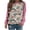 Pink christmas sweatshirt, variant on pimelu Christmas Sweatshirt Clearance Ugly Christmas Sweater for Women Fashion Xmas Graphics Color Block Pullover Shirts Loose Long Raglan Sleeve Crewneck Sweatshirt Top