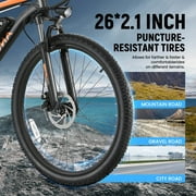 ANCHEER Electric Bike ,26 Electric Bike for Adults Electric Bicycles, 500W Electric Mountain Bike, 48V Commuter Ebike 48V Battery Ebike UL 2849, Lockable Suspension Fork, Shimano 21 Speed