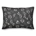 thumbnail image 2 of Creative Products Gray Botanical Pattern 20 x 14 Spun Poly Pillow, 2 of 3