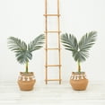 thumbnail image 4 of Nearly Natural 3ft. Artificial Golden Cane Palm Tree with Handmade Jute & Cotton Basket with Tassels DIY KIT (Set of 2), Green, 4 of 4
