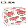 thumbnail image 5 of Yayeee Collapsible Cube Storage Bin with Lid Fabric Closet Decorative Basket with Handles, Cute Watermelon, 5 of 7