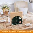 thumbnail image 6 of Yayeee Napkin Holder for Table Set of 2 Kitchen Paper Tissue Organization, Green Christmas Trees, 6 of 8