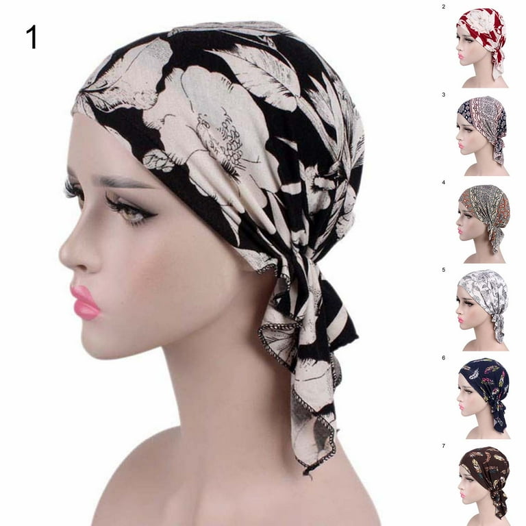 Women Headwear Sleep Beanie Head Scarf for Bald Wraps Cancer Hats