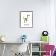 thumbnail image 3 of Stupell Industries Eclectic Meet The Velociraptor Gray Floating Frame Canvas Art, 17 x 21, by Christine Simpson Art, 3 of 7