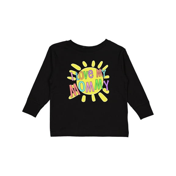 Inktastic I Love my Mommy- sun and rainbow letters Boys or Girls Long Sleeve Toddler T-Shirt
