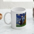 thumbnail image 4 of CafePress - LIC Starry Night Dachshunds (Two Brow Mug - 11 oz Ceramic Mug - Novelty Coffee Tea Cup, 4 of 6
