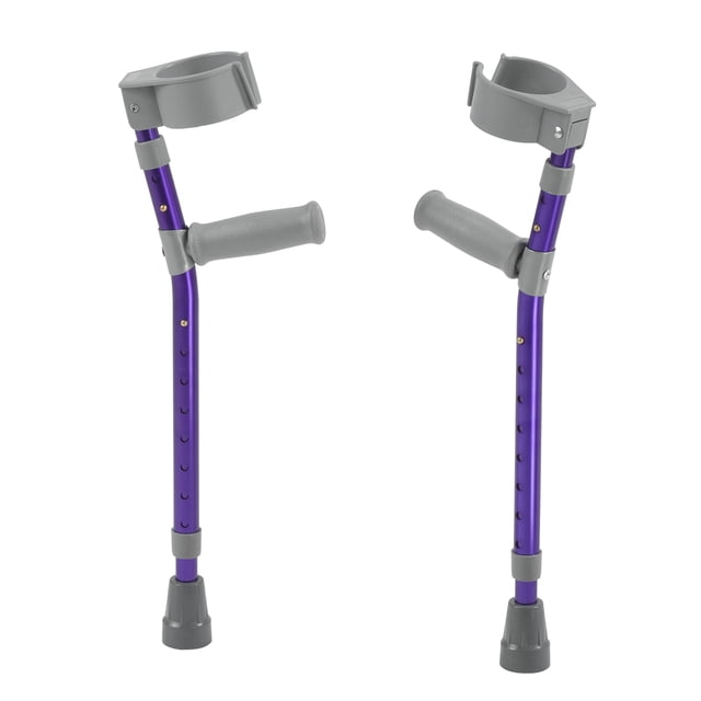 Inspirado en las muletas pediátricas de antebrazo Drive, color morado mago, tamaño grande