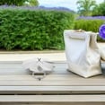 thumbnail image 1 of PAMINGONO Capuchon de Pluie en Acier Inoxydable Argenté avec Ventilation pour Protection de Tuyau de Toit et de Poêle, 1 of 8