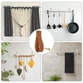 thumbnail image 5 of Uxcell 6pcs Leather Curtain Rod Holder with Screw for Home Kitchen Bedroom Dark Brown, 5 of 5