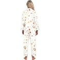 thumbnail image 4 of KKBOTIVE Valentines Pajamas for Women - Floral Print Pajama Long Sleeve Comfortable Loungewear Sleepwear For Cozy Nights And Relaxing At Home Soft Breathable Fabric ( White-3 Size: XXL ), 4 of 5