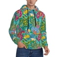 thumbnail image 2 of Lsque Turtles Pattern Casual Men's Hoodie,Hooded Sweatshirt with Kangaroo Pocket,Pullover Hoodie-4X-Large, 2 of 7