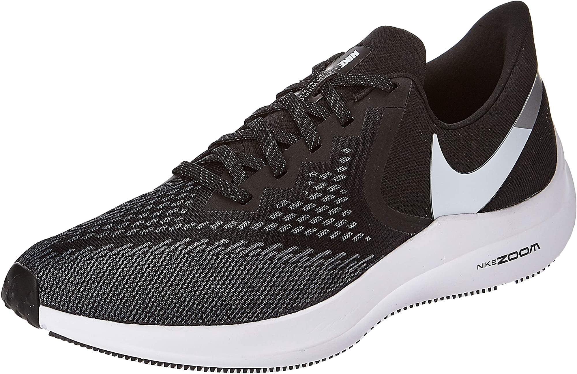Nike Mens Running Shoes, Black Black/White/Dk Grey/MTLC Platinum 001
