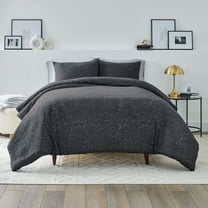 Better Homes & Gardens Paisley Matelasse 3-Piece Duvet Set, Grey, Full/Queen