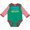 Green and Red, variant on Inktastic Cricket Player in Training Boys or Girls Long Sleeve Baby Bodysuit