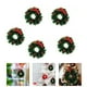 thumbnail image 4 of GOOHOCHY 5 adorables mini coronas navideñas, adornos para casas de muñecas (DIY), 4 of 8