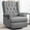 Gray, variant on COOLHUT Swivel Rocker Recliner Chair for Adults, Glider Recliner Chairs with Comfy Linen Fabric, Wing Back Accent Chair with Lumbar Support & Overstuffed Arms for Living Room & Home Teatre, Beige