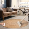 thumbnail image 2 of Rug Ramanta Home Hand Woven Jute Braided 120cm Round Natural, 2 of 9
