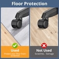 thumbnail image 3 of YEERSWAG 48"x36" Office Chair Carpet Area Rug Carpet Wear Resistant Scratch-Resistant Gaming Chair Mat for Hard Wood Floor, 3 of 8