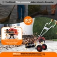 thumbnail image 3 of Loyalheartdy 43CC 1.7HP Walk-Behind Sweeper 2 Stroke Air-cooled Fuel Engine Handheld Sweeper Broom Snow Driveway Turf Brush Cleaner, 3 of 12