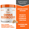 Mushroom Brain Supplement Nootropic with Lions Mane, Reishi, Cordyceps for Energy & Focus, Genius Mushrooms by The Genius Brand