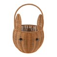 thumbnail image 2 of Cesta de almacenamiento portátil, cesta tejida con forma de animal y asa, cesta organizadora L, 2 of 9