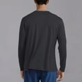 thumbnail image 4 of Yiliang Long Sleeve Shirts for Men Lightweight and Comfort Crewneck Tops Lightweight Fleece Pullover Tees,Black,S, 4 of 6