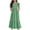 Green, variant on Mikilon 6-12 Years Girls Casual Maxi Solid Color Dress Short Sleeve Holiday Dresses with Pockets