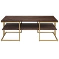 thumbnail image 6 of Evelyn&Zoe Mid-Century Modern 45" Wide Brass Coffee Table, 6 of 7