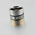 thumbnail image 5 of 8mm Jesus Cross Prayer Ring Titanium Stainless Steel Men Women's Band Size 6-12, 5 of 9