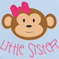 thumbnail image 2 of CafePress - Little Sister Monkey Long Sleeve Infant Body Suit - Long Sleeve Cotton Baby Bodysuit, 2 of 4