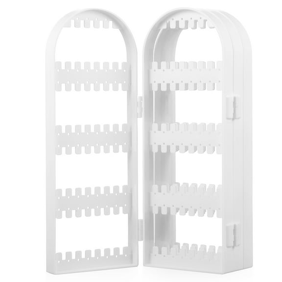 Luxshiny Hanging Earring Organizer 1Pcs Rectangular Plastic Earring Display Bedroom Use