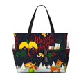 thumbnail image 1 of Fotbe Merry Christmas Elk Bolsa de Viaje para Playa - Resistente al Agua, Bolsa Tote de Gran Capacidad y Ligera con 7 Bolsillos para Mujeres y Hombres, 1 of 7