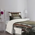 thumbnail image 3 of Ambesonne Industrial Quilted Bedspread Set 2 Pcs, Rusty Storage, Twin Size, Multicolor, 3 of 5
