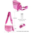 thumbnail image 3 of Spacious Checkered Nylon Crossbody Bag Bum Bag Checkered Handbags Wallets for Women, 3 of 6