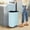Blue, variant on NiamVelo 13 Gallon Kitchen Trash Can with Lid, Metal Step on Trash Can Stainless Steel Trash Can Touchless Garbage Bin for Office Bedroom Bathroom , Silver