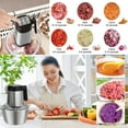 thumbnail image 6 of Sanxinyuan 3L Meat Grinder, Electric Food Chopper & Mincer with 4 Grinding Plates, Silver, 6 of 9