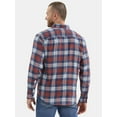 thumbnail image 3 of George Men's & Big Men's Relaxed Fit Double Pocket Flannel Shirt, Sizes XS-3XLT, 3 of 5