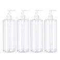 thumbnail image 1 of KAKOWELY 4pcs 500ml Empty Lotion Bottles Containers Plastic Toiletry Bottles Refillable Emulsion Liquid Soap Container Liquid Bottle for Home Travel (Random Pump Color),8.27"X2.36"X2.36", 1 of 5