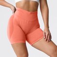 thumbnail image 4 of Gibobby Pantalones De Casuales Para Mujer Pantalones cortos de algodón para mujer, cintura alta elástica, plisados, con volantes, lindos, para la playa, informales, fluidos(Anaranjado, M), 4 of 5