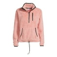thumbnail image 3 of No Boundaries Junior's Plush Quarter Zip Pullover, 3 of 5