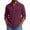 15#Wine, variant on Corduroy Henley Polo Shirt for Men ,Fall Long Sleeve Collar Solid Color Pullover, Soft Vintage Casual Top with Chest Pocket Wine S