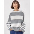 thumbnail image 2 of Women's Oversized Sweaters Batwing Sleeve Mock Neck Jumper Tops Chunky Knit Pullover Sweater, 2 of 10