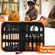thumbnail image 2 of Herramientas Profesionales para Tallar Calabazas de Halloween, Corte de material acero Inoxidable, Grabado, Manualidades, de Cuchillos, Suministros Bolsa de almacenamiento 13PCS, 2 of 9