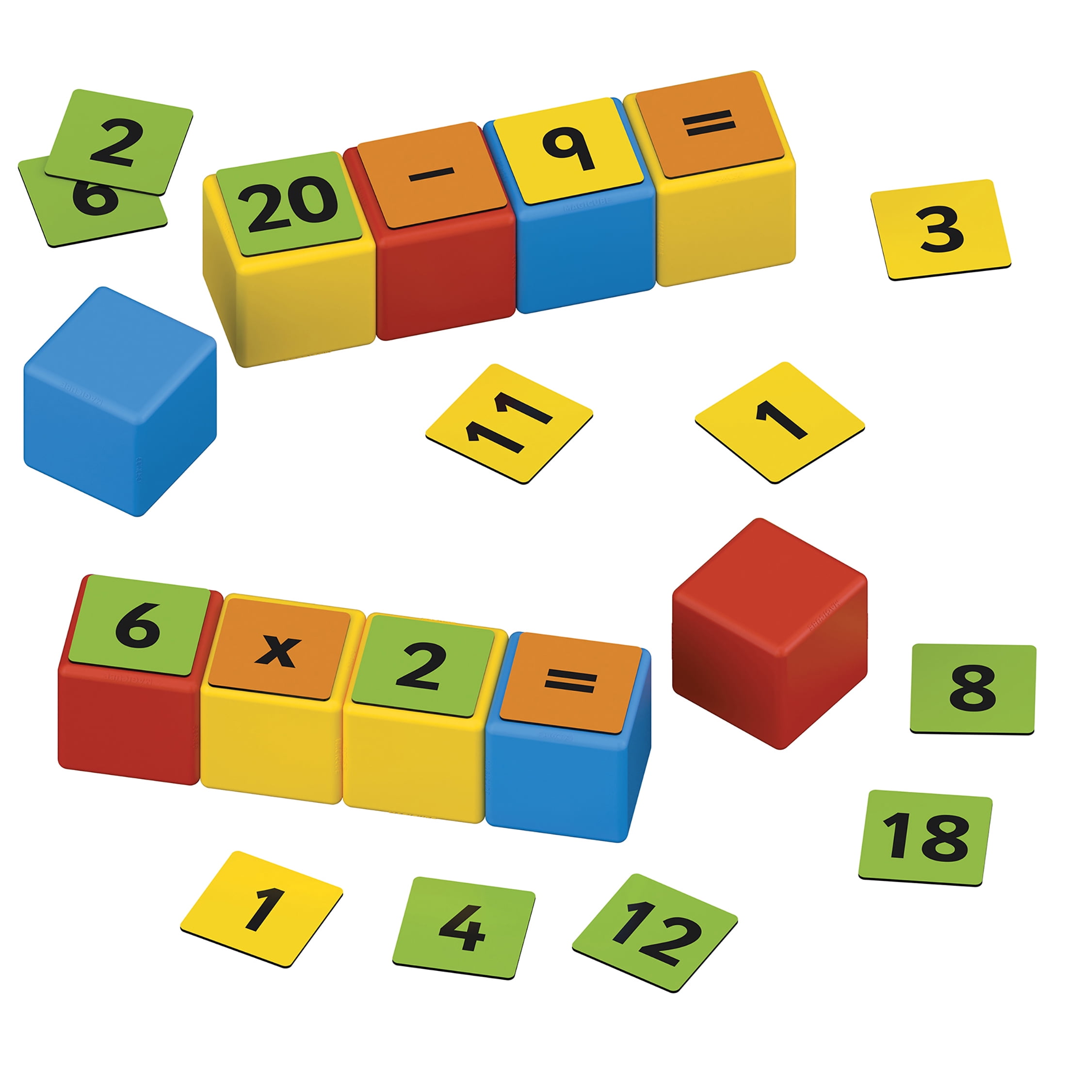 Geomag Magicube Math Building Set, Recycled, 55 Pieces